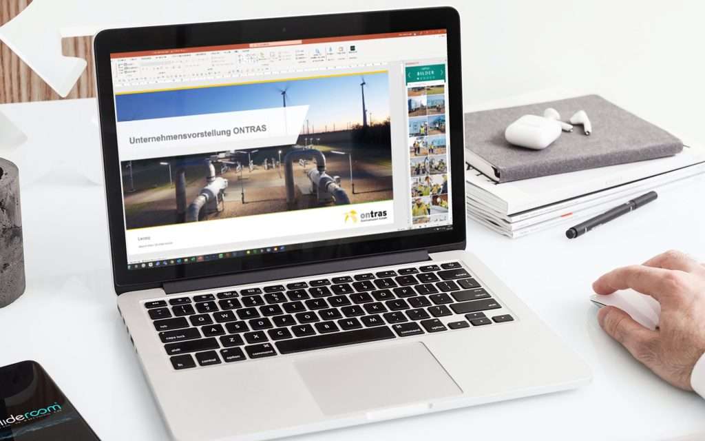 PowerPoint presentations in corporate design: ONTRAS relies on slideroom
