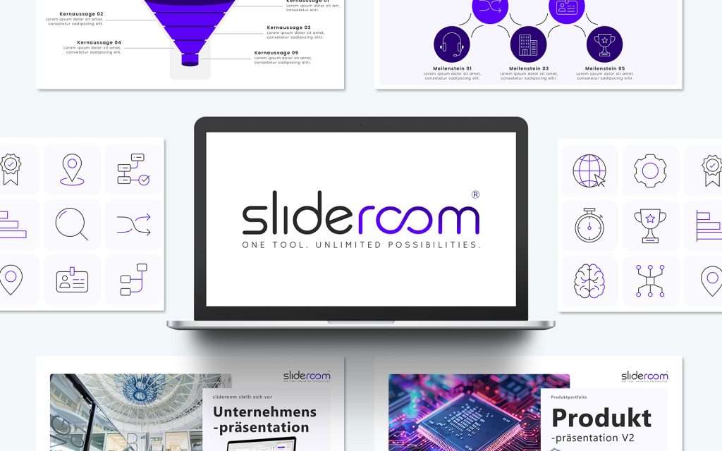 Create professional and CD-compliant PowerPoint presentations: With slideroom, the smart all-in-one PowerPoint add-in